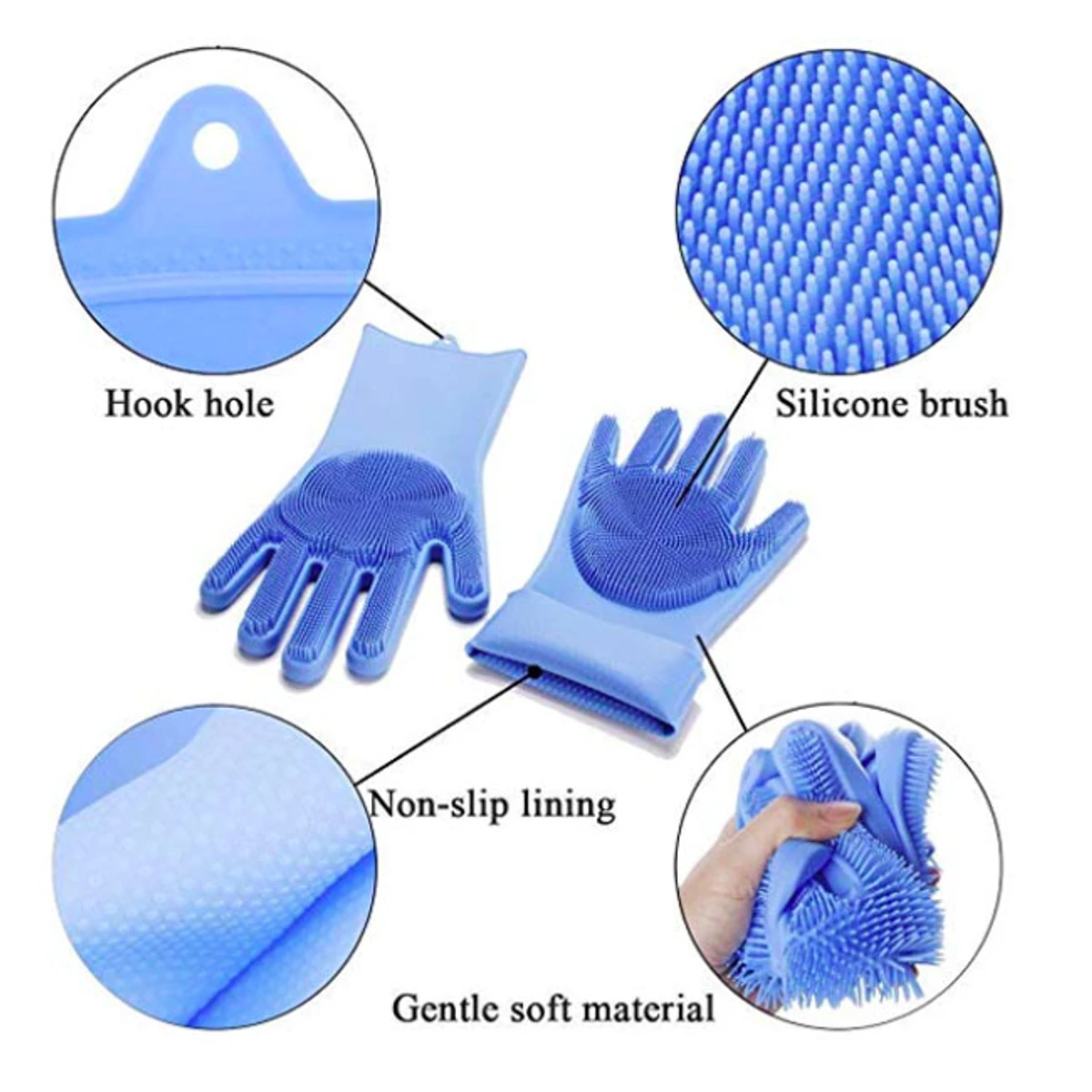 Home / Grocery / Home & Cleaning / Dishwashing / Silicone Dish Washing Kitchen Hand Gloves